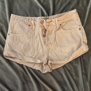 We The Free High Waist Tan Shorts